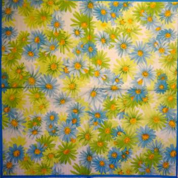 070 Daisies - 3 ply (grün/blau) - Ihr